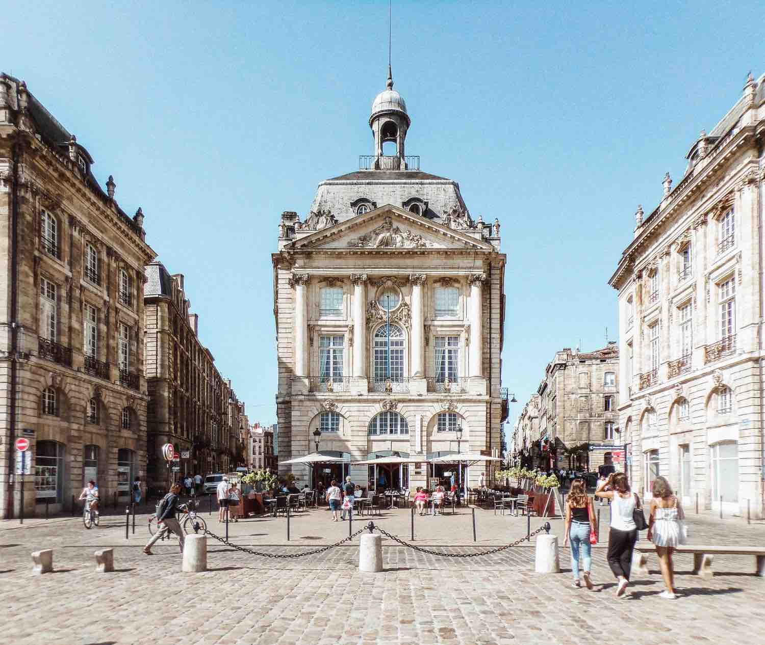 Place de la Bourse à Bordeaux